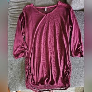 Vanity Lace Back 3/4 Sleeve Top